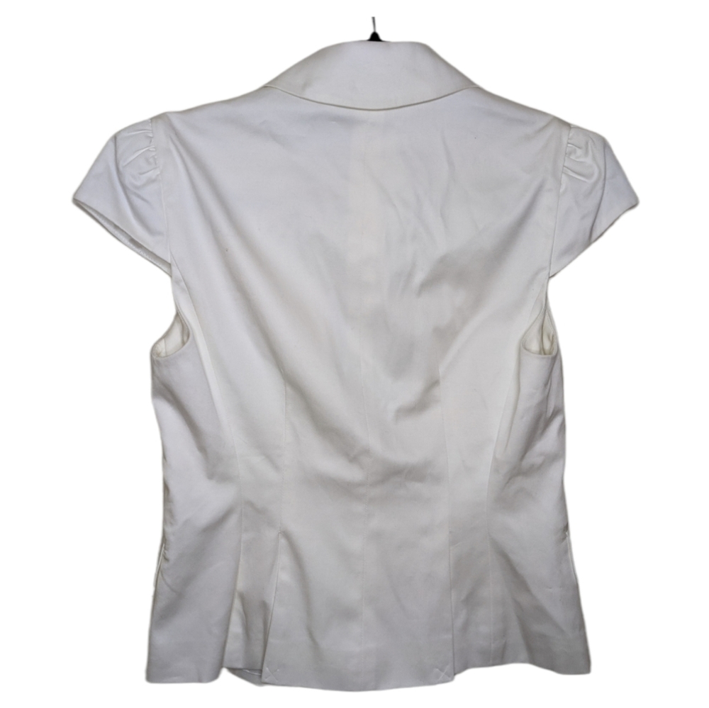 NWT BCBGMaxazria White Short Sleeve Blazer XS - Picture 2 of 11